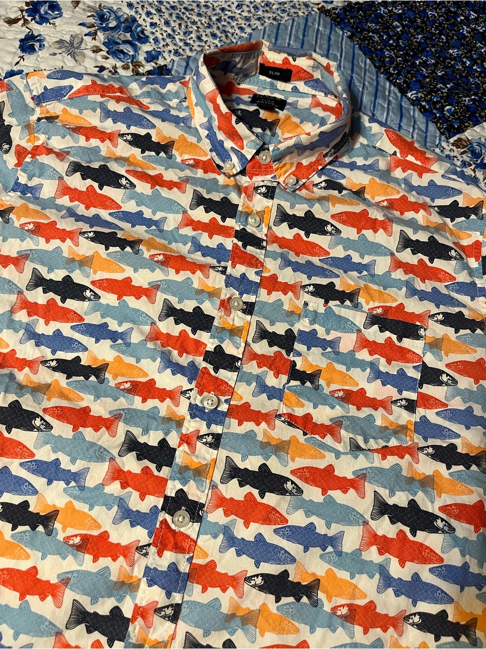 J Crew Flex Washed Slim Fit Mens Large Button Down Shirt